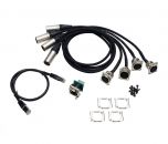 Kit de câble etherCON + 4 XLR 5 M/F