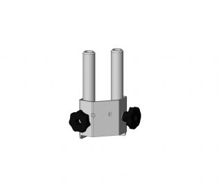Railing spigot double angle 30kg/m