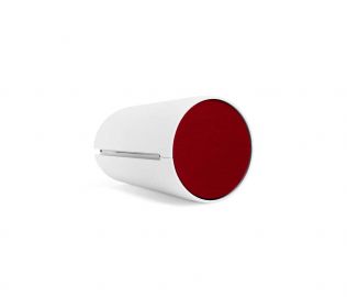 AS-5 Blanche - grille Rouge Carmin