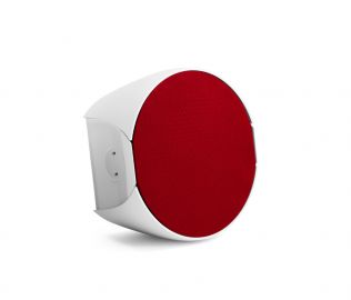 AS-8 Blanche - grille Rouge Carmin