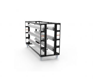 Chariot BALLETFLOOR L=210cm avec 6 tubes + 4 roulettes