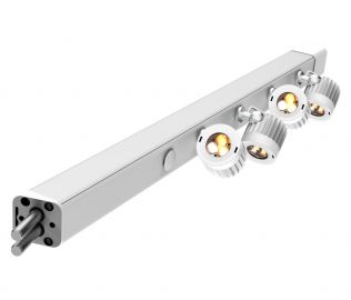 T4 - Tête 4 spots Blanche, LED CCT 5600+4000+3000K IRC >92