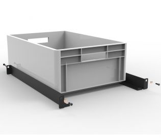 Caisse plastique MK2 H17cm + kit de profilés pour tiroir