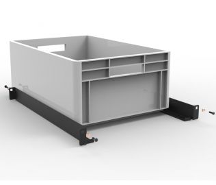 Caisse plastique MK2 H22cm + kit de profilés pour tiroir