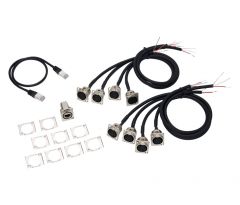 Adaptateur 8Port Node DIN-Rail, DMX via XLR 5pin